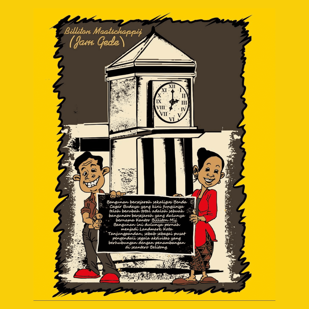 Bansai Kaos Khas Belitung Jam Gede